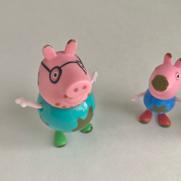 Peppa Pig Daddy Pig George Muddy Puddles Figures Jazwares - Picture 3 of 7